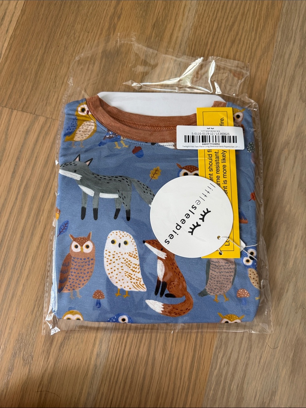 Little Sleepies Blue Woodland Pajamas 2T